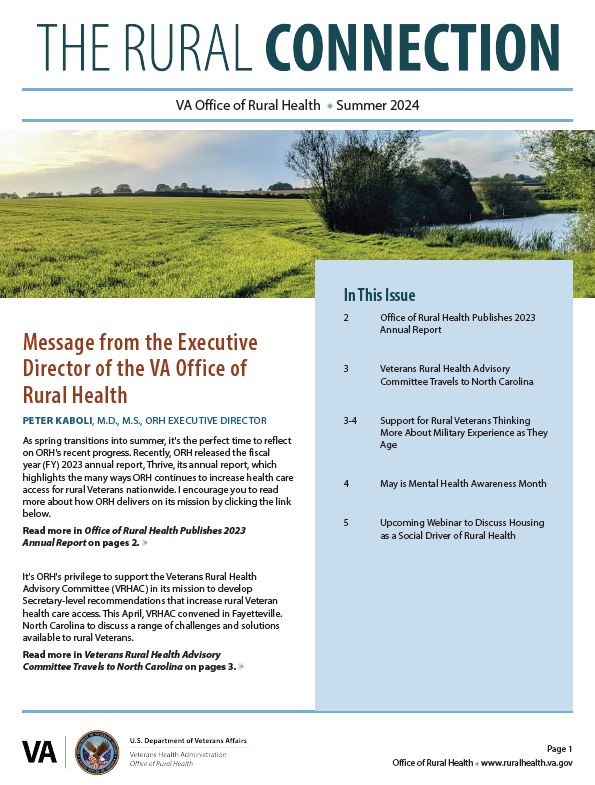 ORH Quarterly Newsletter Cover - Summer 2024